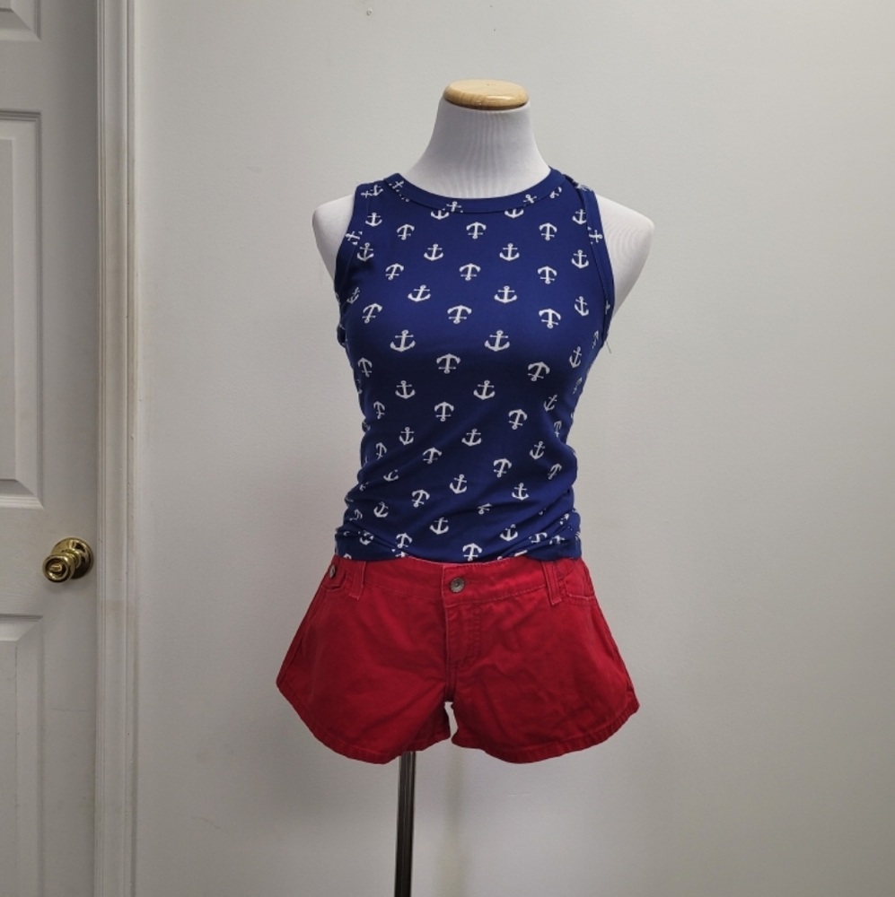 Red short shorts
